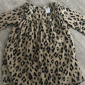 Carter's Tan and Black Leopard Print Dress